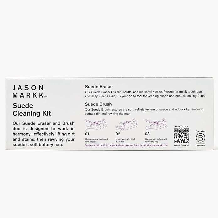 Jason Markk Suede Cleaning Kit, Shoe Cleaner, 2-Piece Set, Brush & Stain Eraser - Image 7