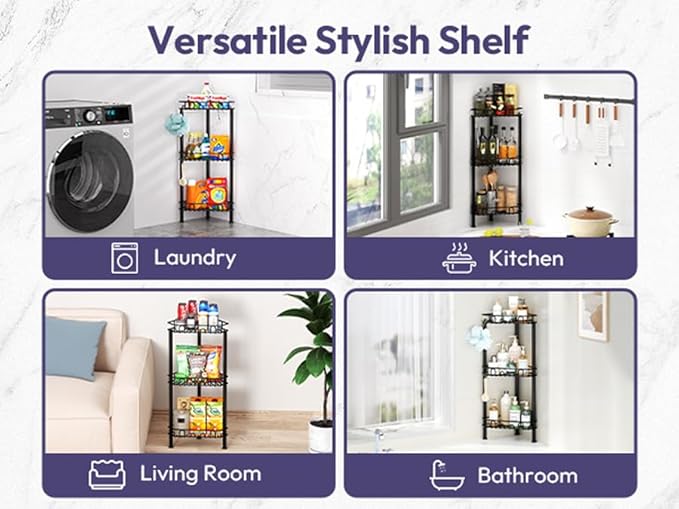 SWTYMIKI Standing Shower Caddy Corner - Image 6