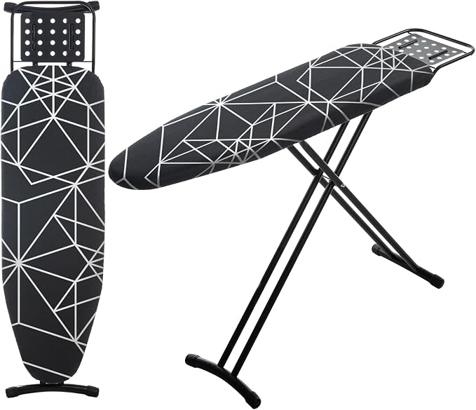 RAINHOL Ironing Board 43x13, Compact Full Size Iron Board Black by RAINHOL