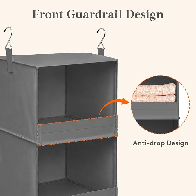 Lifewit RV Storage and Organization, Hanging Closet Shelves | 3 Shelf Front - Image 5