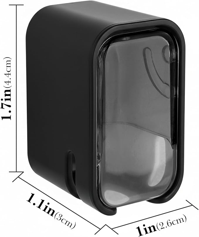 4 Pack Toothbrush Holders for Bathrooms Shower, Wall Mount Toothbrush Organizer - Image 2