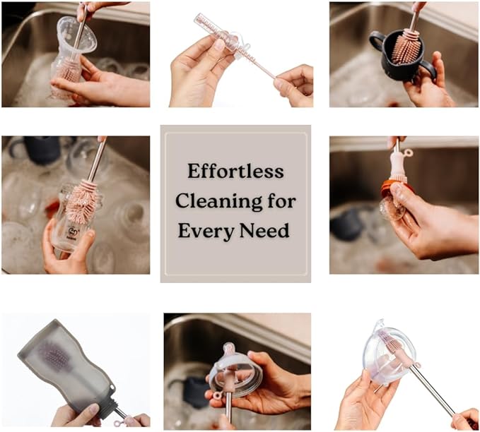 Haakaa Food-Grade Silicone Double-Ended Cleaning Brush | Household Cleaning - Image 5