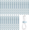 Oligei 25 Pcs Silicone Cable Ties, Cable Ties Reusable, High Elasticity Cord by Oligei