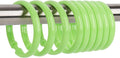 Green Shower Curtain Hooks by Qulable