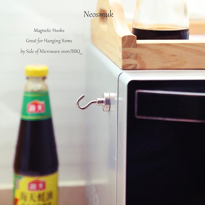Neosmuk Magnetic Hooks, 40lb Heavy Duty, 10 Pack - Image 7