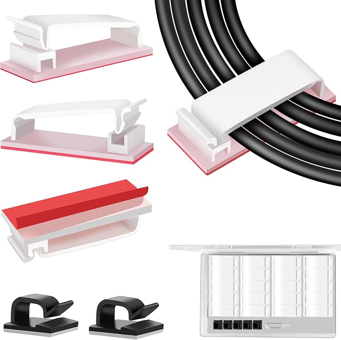 TidyHelper 20 PCS Cable Management Clips, by TidyHelper