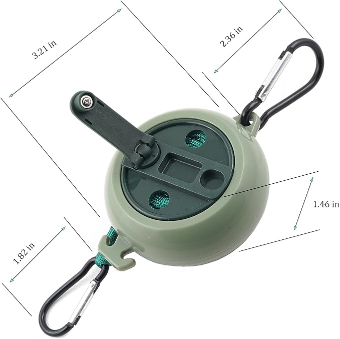 32 FT Portable Travel Clothesline, Retractable Camping Clothesline - Image 4