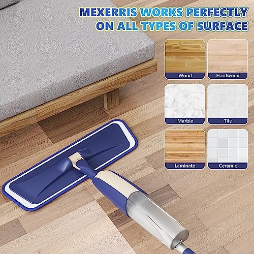 Spray Wet Mops for Floor Cleaning: Hardwood Floor Mop 2 Bottles Refillable - Image 6