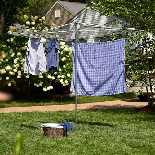 Household Essentials 17140-1 Rotary Outdoor Umbrella Drying Rack | Steel | - Image 2