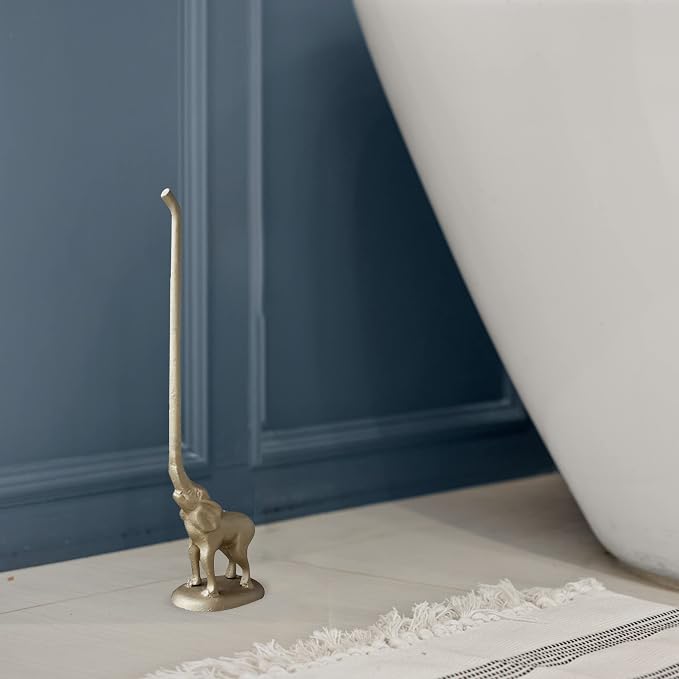 WallCharmers Gold Paper Towel Holder, Metal Toilet or Kitchen Paper Holder - Image 8