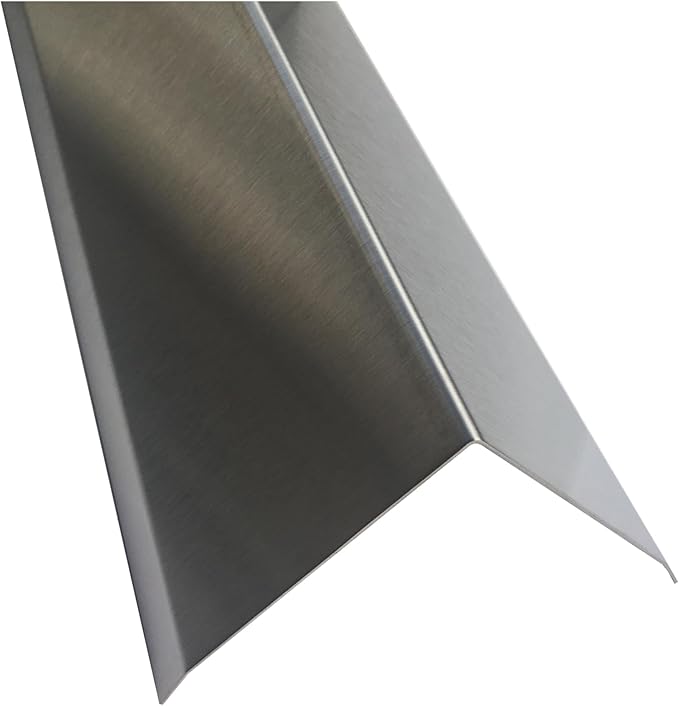 Brushed 304 Stainless Steel Corner Guards, 48" Wall Protectors, 20ga & 16ga, Available in 1/2" to 4", Multi-Pack Options (1, 2, 5, or 10) (1, 3 1/2 x 3 1/2, 20ga, with Hug Edges)