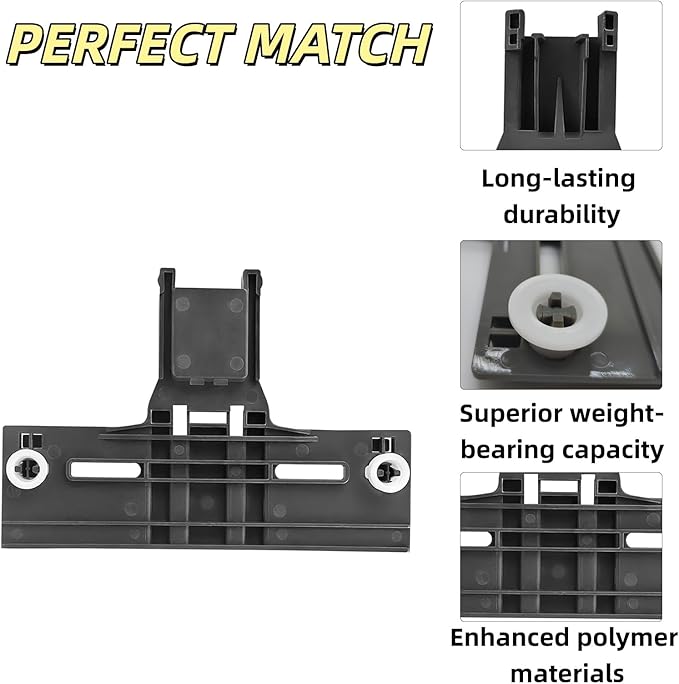 (2-Pack） W10350375 Dishwasher Top Rack Parts | Compatible with Kenmore Whirlpool WDT750SAHZ0/WDT730PAHZ0 | Replaces W10712395 AP5957560 3516330 AP595756