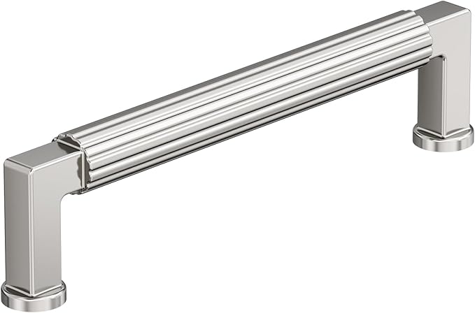 Amerock Ballard 5-1/16 inch (128mm) Center-to-Center Polished Nickel Cabinet Pull, BP37644PN