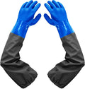 Haiou 25" Long Rubber Gloves for Waterproof Pond Gloves for Cleaning -Large | by Haiou