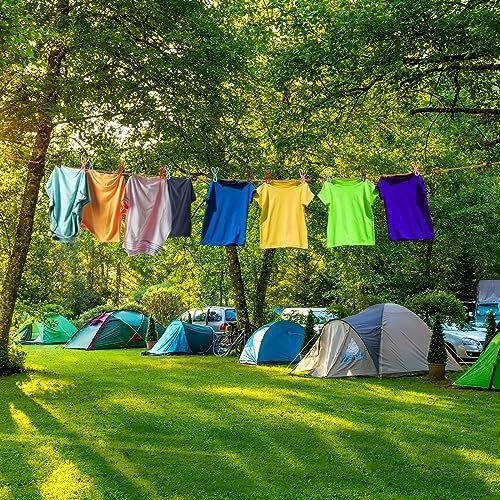 Windyun Portable Travel Clothesline Cord Adjustable 26ft Camping Clothes Line - Image 4