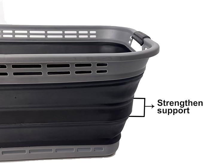 SAMMART 42L Collapsible Plastic Laundry Basket - Image 5