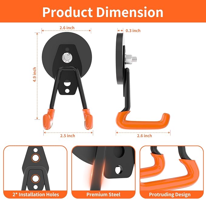 ENUODA Strong Magnetic Hooks Heavy Duty Upgraded Magnetic Tool Holder Rare - Image 2