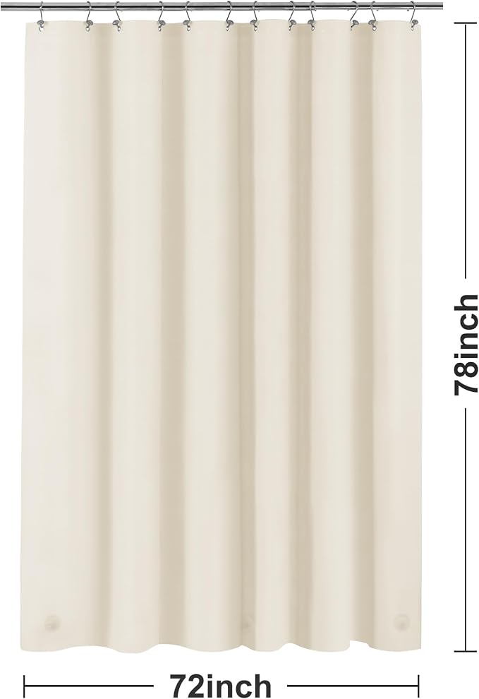 Barossa Design Long Shower Curtain Liner 78" Height - Image 6