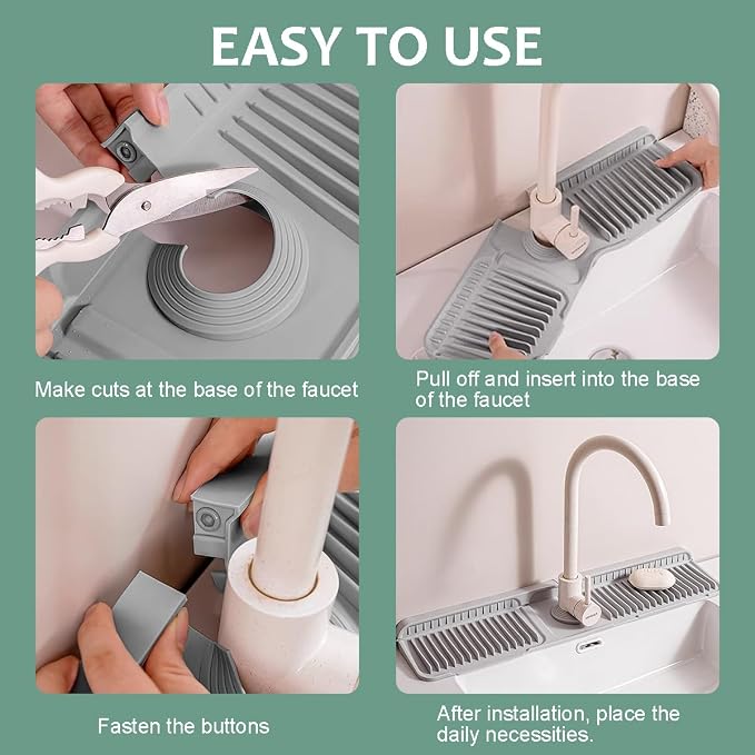 24 Inch Upgraded Draining Mat Folding Faucet Mat - Image 5