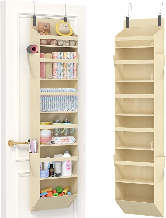 Lifewit 1 Pack Over the Door Organizer, 6 Section Clear Window Hanging Storage by Lifewit