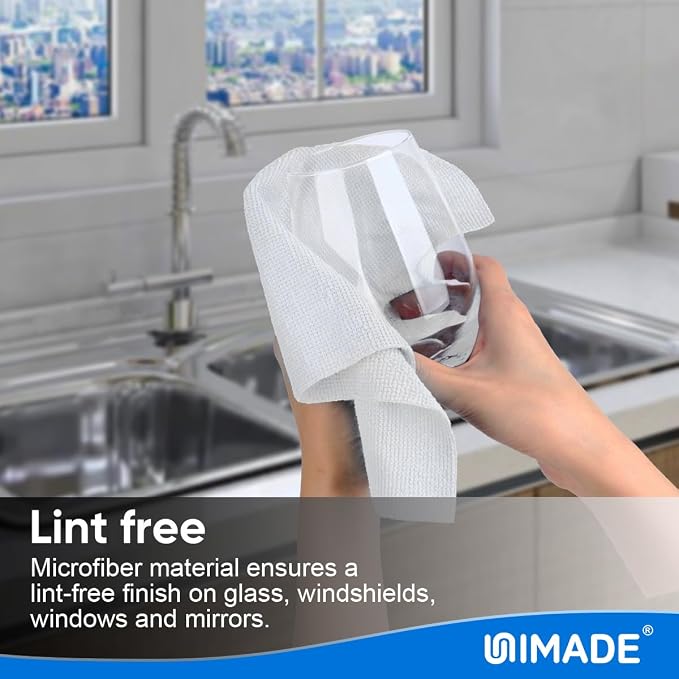 UNIMADE Microfiber Cleaning Cloth, 20 Pack Reusable Microfiber Towels - Image 5