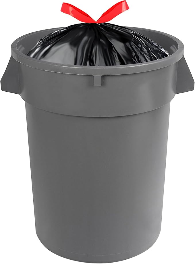Amazon Basics 30 Gallon Multipurpose Drawstring Trash Bags, 20% Post Consumer - Image 4