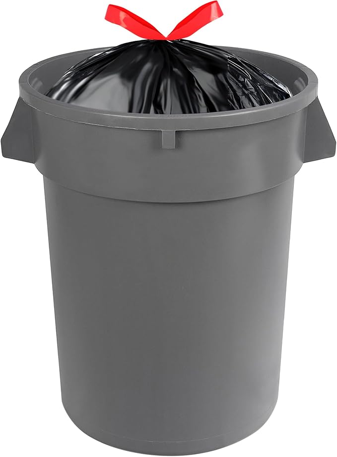 Amazon Basics 30 Gallon Multipurpose Drawstring Trash Bags, 20% Post Consumer - Image 4