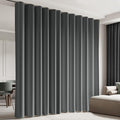 Room Divider Blackout Curtain Track Curtains Wall Dividers Panels Screen for Living Rooms Bedroom Office Privacy Partition Separation, W100 × L96 Inch,1 Panel, Grey