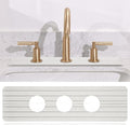 3 Hole Absorbent Faucet Mat, Quick Dry Diatomite Sink Splash Guard | Absorbent by OUYPLTNY