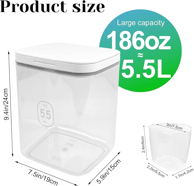 YEXEXINM 5.5L Large Capacity Container - Image 2