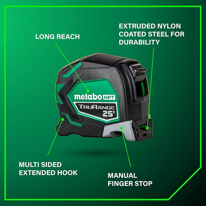 Metabo HPT 25 TruRange Measuring Tape - Image 6