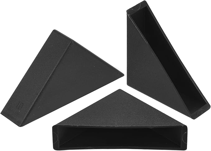 uxcell 20Pcs Plastic Corner Protectors 10x50mm Right Angle Shape Glass Corner Guards Cushion for Corner Protection of Glass, Mirror, Tile, Black