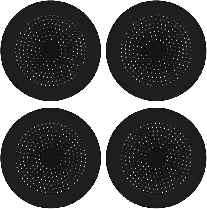 4-Pack Drain Hair Catcher Durable Silicone Hair Stopper Shower Drain Covers by QiyuanLS