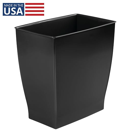 iDesign Small Plastic Bathroom Trash Can, - Image 2