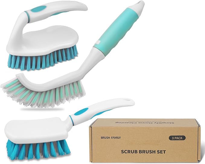 3 Pack Scrub Brush Set, Heavy-Duty Scrub Brushes - Image 8