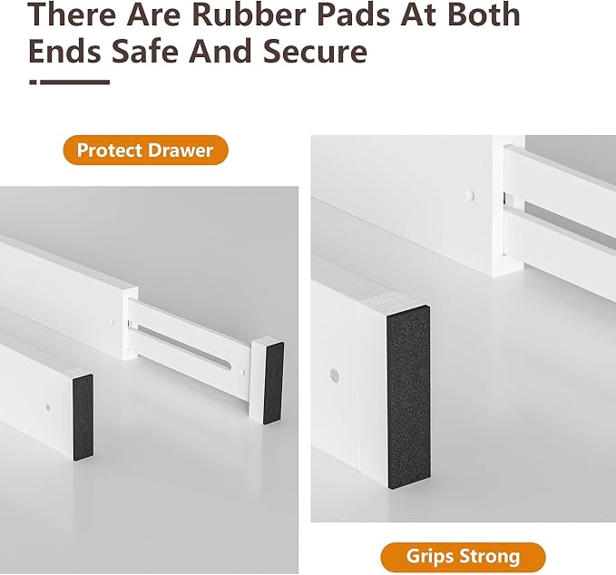 4 PCS Drawer Divider, Expandable Separators - Image 3