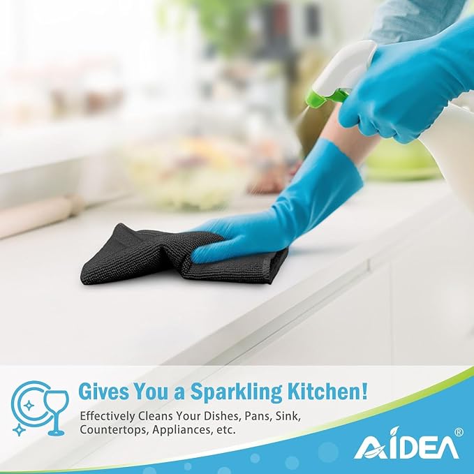 AIDEA Microfiber Cleaning Cloth-600PK, Soft Microfiber Towels - Image 5