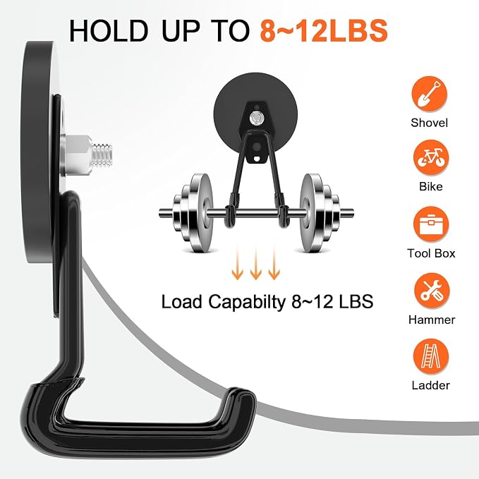 ENUODA Strong Magnetic Hooks Heavy Duty Upgraded Large Magnets - Image 5