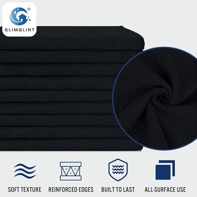 GLIMGLINT Microfiber Cleaning Cloth, 150 Pack Towels - Image 3