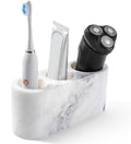 BCS Toothbrush Holder for Bathrooms, 3 Slots Marble Toothbrush Organizer by BCS