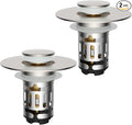 Hibbent 2 PCS Upgraded 3 in 1 Bathroom Sink Drain Strainer, Pop Up Stopper | by Hibbent
