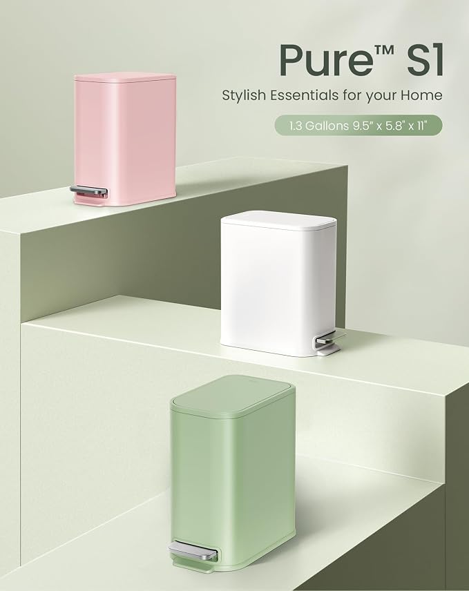 Cesun Small Bathroom Trash Can - Image 7