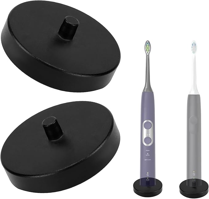 2Pack Black Electric Toothbrush Holder by LUEXBOX