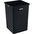 Global Industrial Square Plastic Garbage Can, 35 Gallon Capacity, Indoor/Outdoor Rated, 19-1/2"W x 19-1/2"D x 27-4/5"H, Utility Trash Can, No Lid, Black