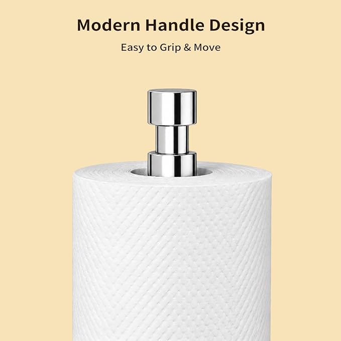 YUMORE 3.9lbs Heavy Duty Paper Towel Holder Countertop Weighted Base - Image 6