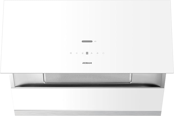 ROBAM Under Cabinet or Wall Mount Kitchen Range Hood 36" R-Max3 White, 1400CFM Auto-Adjust Speed Control with LED Lights Vent Hood, Fingerprint Resistance and R-Link Tech