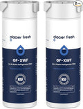 GLACIER FRESH XWF Replacement For GE XWF Refrigerator Water Filter Pack of 2 (Not for XWFE)