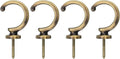 uxcell 4Pcs Curtain Holdback, Aluminum Alloy Wall Mounted Curtain Holders by uxcell