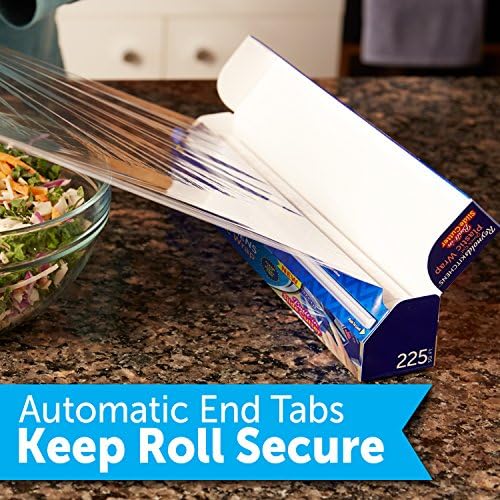 Reynolds Kitchens Clear Plastic Wrap, Built-In Slide Cutter, 225sq ft - Image 6