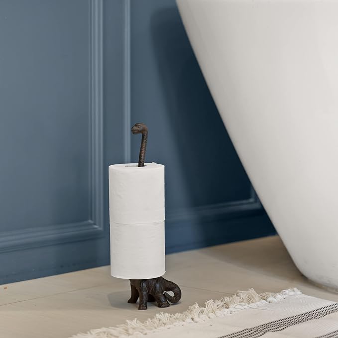 WallCharmers Rustic Paper Towel Holder, Metal Toilet or Kitchen Paper Holder - Image 8